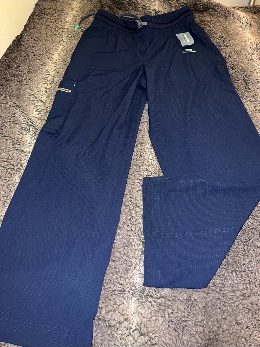 Barco Uniforms Women's Navy Drawstring Cargo Scrub Pants